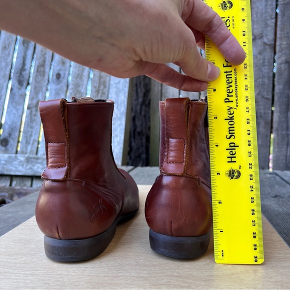 John Fluevog Conga Leather Ankle Boots In Cognac Brown Sz 6.5 - Picture 13 of 16